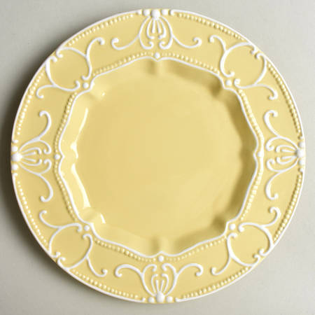 Aristocrat Yellow Salad Plate