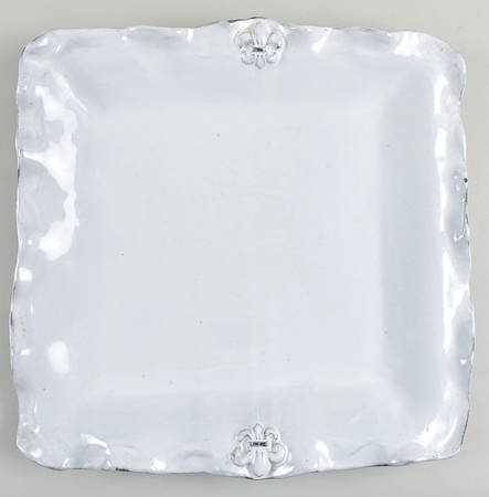 Fleur de Lis 14" Square Platter