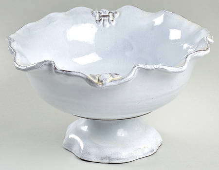 Fleur de Lis Round Compote (Height X Width)