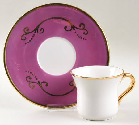 Maltby Lustree Flat Cup & Saucer Set