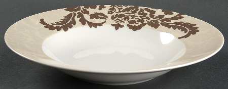 La Belle Sepia Large Rim Soup Bowl