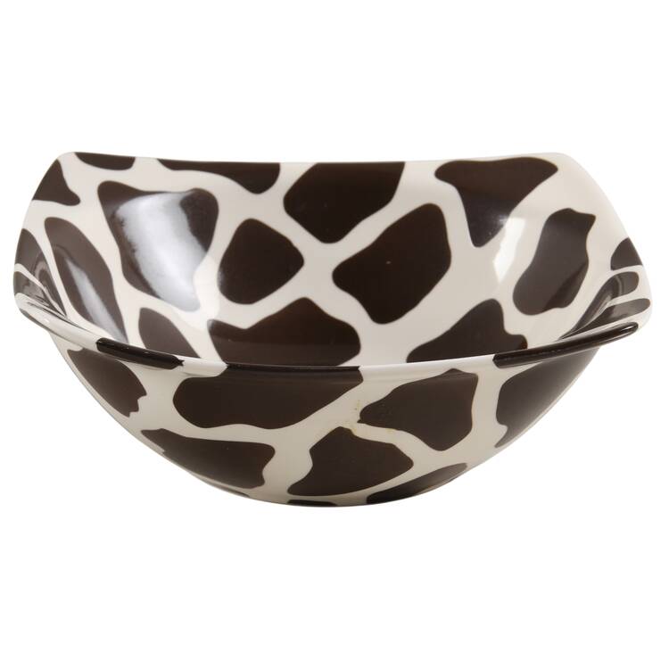 Giraffe Brown Linen Coupe Cereal Bowl