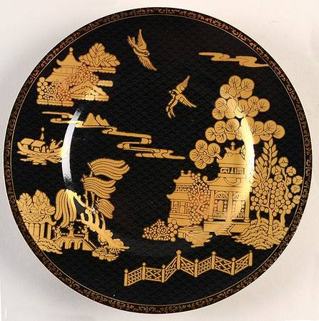 Forbidden City Black Salad Plate