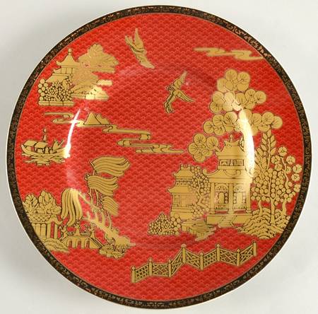 Forbidden City Red Salad Plate