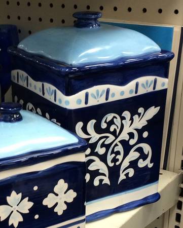 Majorica Large Canister & Lid