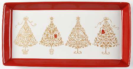 Golden Tree 13" Rectangular Serving Platter