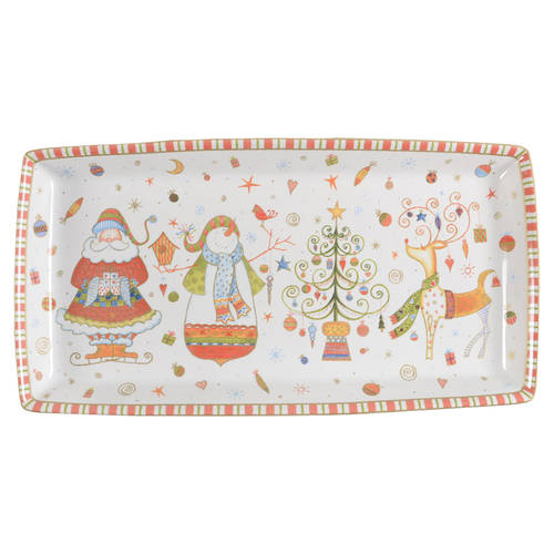 Christmas Play 13" Rectangular Serving Platter