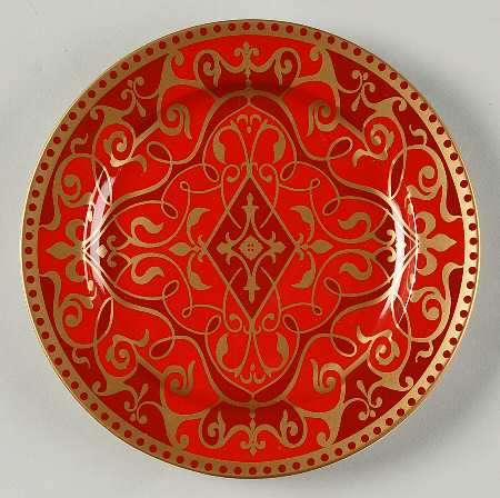 Ornamental Scroll Salad Plate