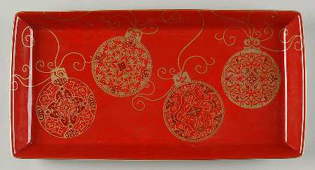 Ornamental Scroll 13" Rectangular Serving Platter