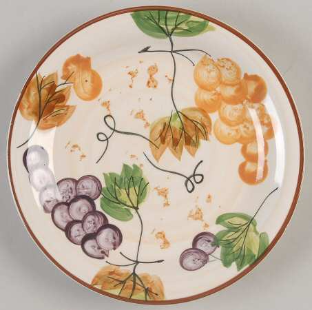 Grape Medley Bread & Butter Plate