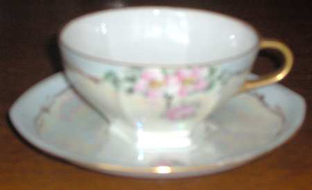 ALT599 Footed Cup & Saucer Set