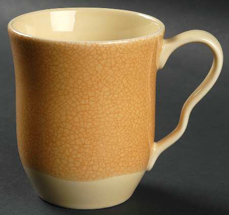 Alba Crackle Yellow Mug