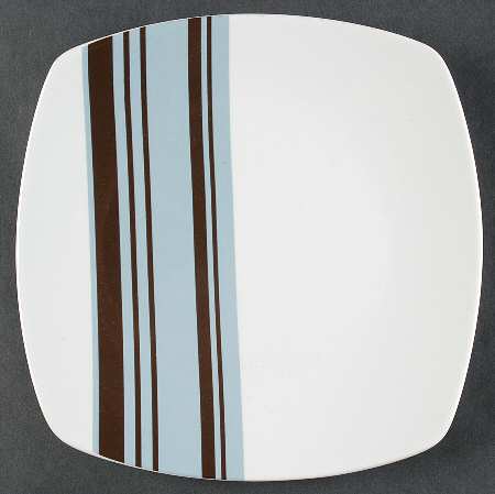 Chelsea Stripes Square Salad Plate