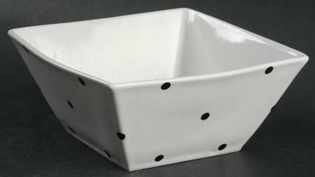 Aria Pois Black Square Soup/Cereal Bowl