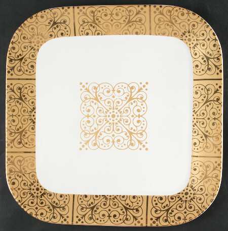 Contessa Gold 13" Square Serving Platter