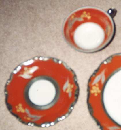 Perle Silver Footed Cup & Saucer Set