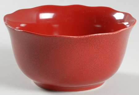 Alba Crackle Red Soup/Cereal Bowl