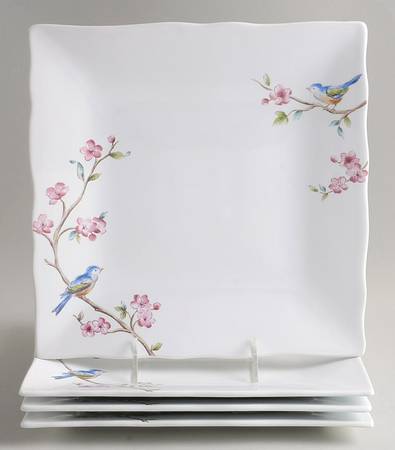 Feathered Friends Dinner Plate - Set of 4