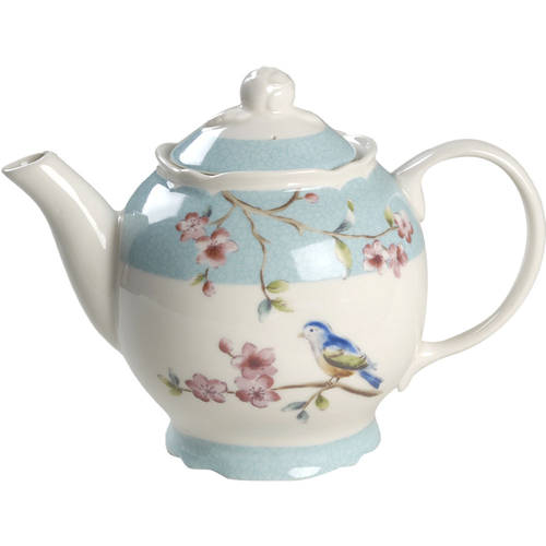 Blossom Bird Blue Teapot & Lid
