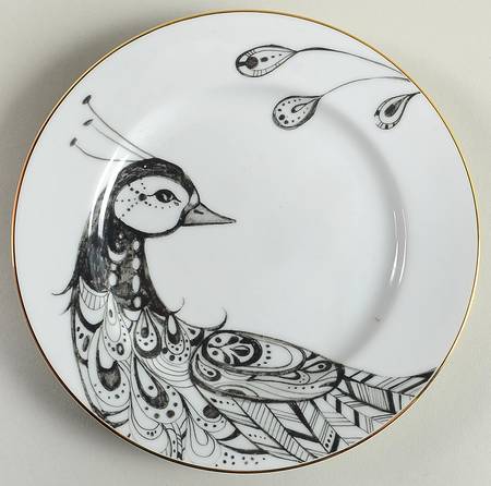 Peacock Salad Plate