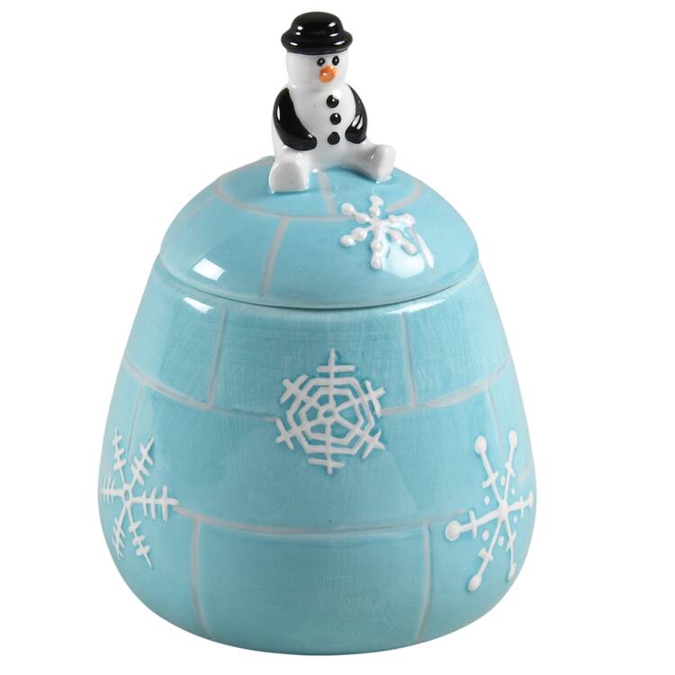 Arctic Holiday Sugar Bowl & Lid