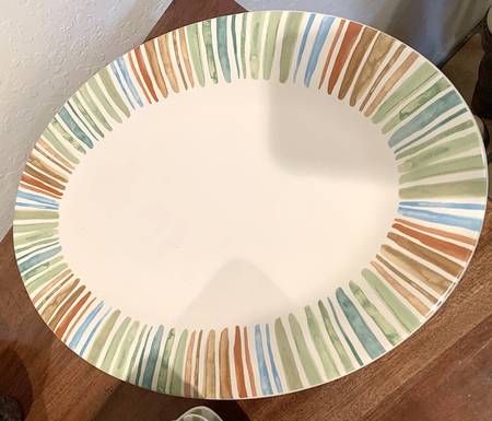 Tuscan Villa 16" Oval Serving Platter