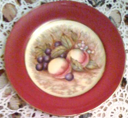 Fruit Red Bread & Butter Plate