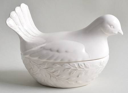 Peace Dove Figural Candy Box & Lid