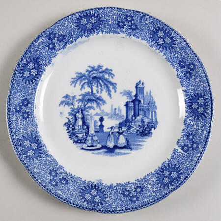 Isola Bella Blue (Scalloped) by Adams China
