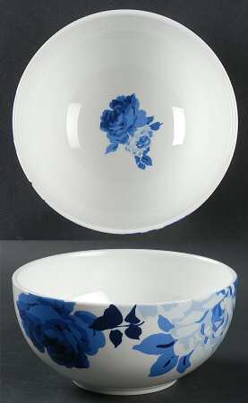 Indigo Rose Soup/Cereal Bowl