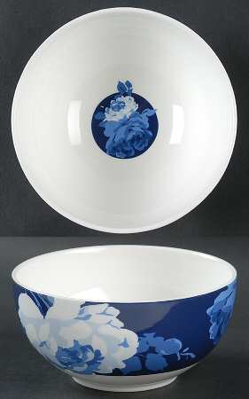 Indigo Rose Soup/Cereal Bowl