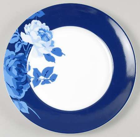 Indigo Rose Dinner Plate
