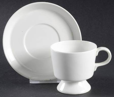 ARA145 Footed Demitasse Cup & Saucer Set