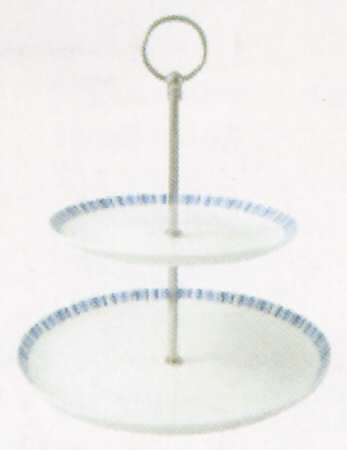 Marine 2 Tiered Serving Tray (Dinner & Salad Plate)
