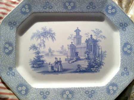 Isola Bella Blue (Multisided) 12" Oval Serving Platter