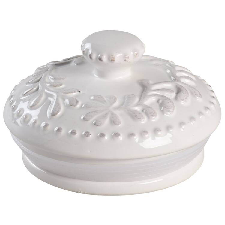 Bianca Leaf Lid for Small Canister