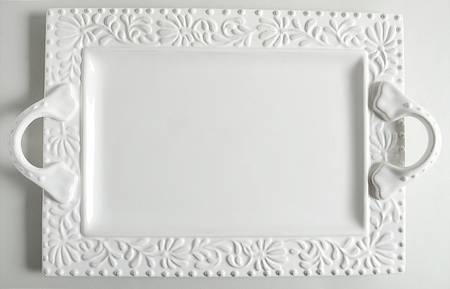 Bianca Leaf 16" Rectangular Serving Platter