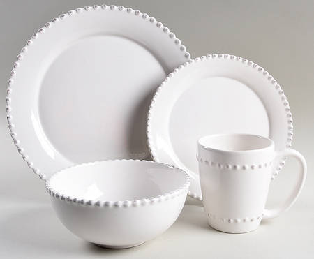 Bianca Bead 4 Piece Place Setting by American Atelier
