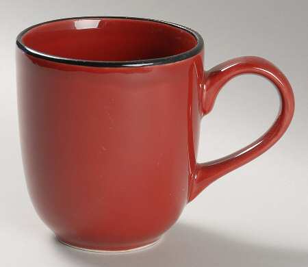 Classic Piping Red Mug