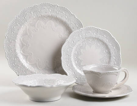Merletto Antique Lace 5 Piece Place Setting