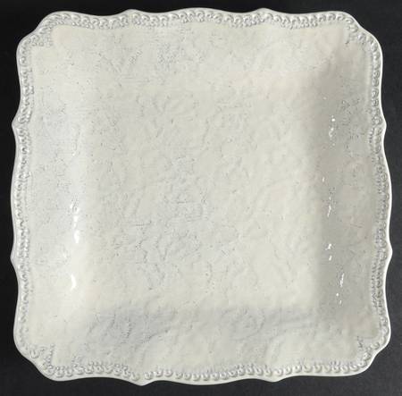 Merletto Antique Lace 9" Square Plate