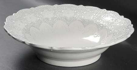 Merletto Antique Lace 12" Round Serving Bowl