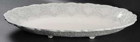 Merletto Antique Lace 18" Oval Serving Bowl