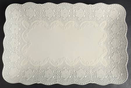 Merletto Antique Lace 15" Rectangular Tray