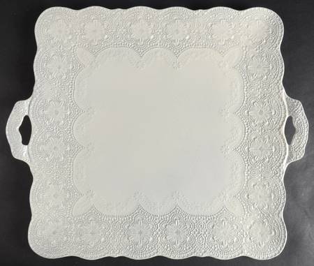 Merletto Antique Lace 13" Square Serving Platter