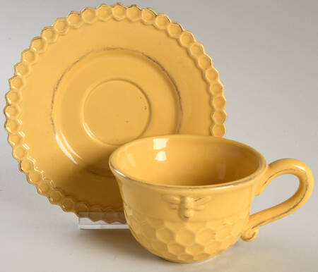 Bumble Bee Flat Demitasse Cup & Saucer Set