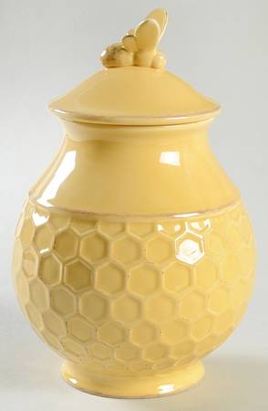 Bumble Bee Medium Canister & Lid