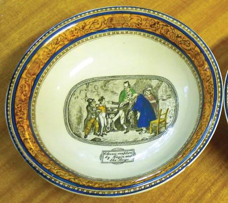 Dickens Blue Coupe Cereal Bowl