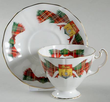 New Brunswick Tartan Footed Cup & Saucer Set