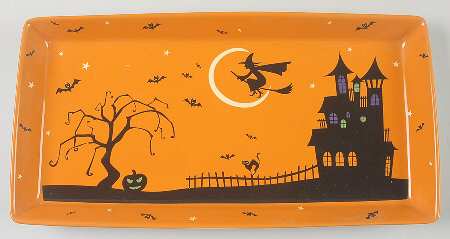 Haunted House Rectangular Tray